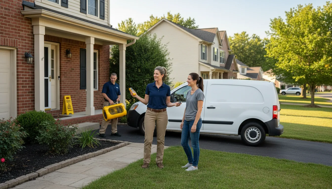 Residential water damage restoration in Taylor, MS
